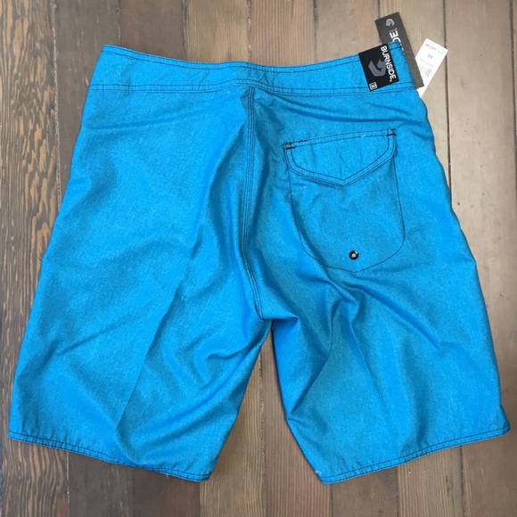 Burnside Heather Blue Board Shorts 30 - Picture 2 of 4